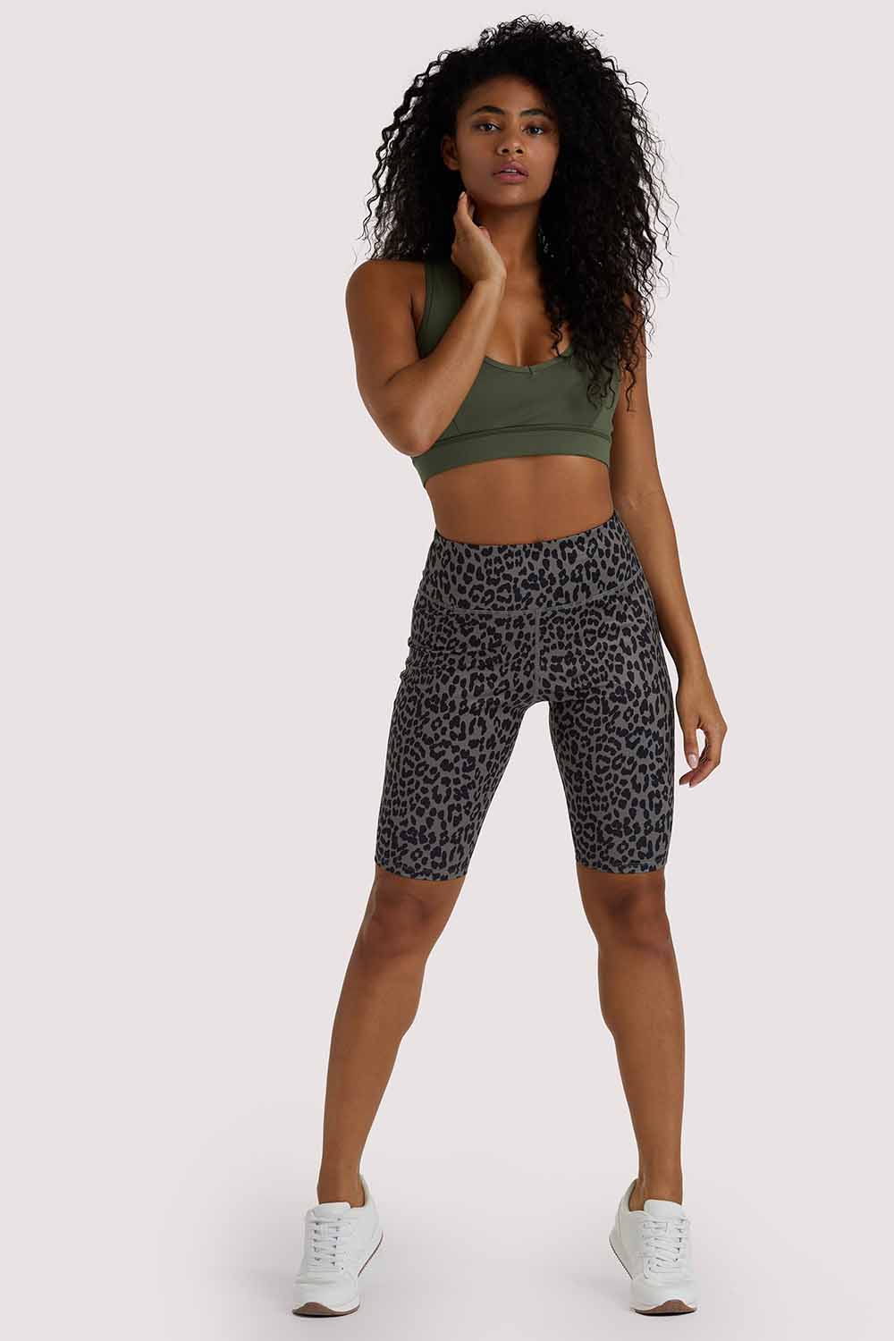 Eco Dusty Olive Leopard Short